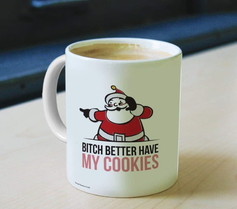 White Elephant Funny Christmas Mug