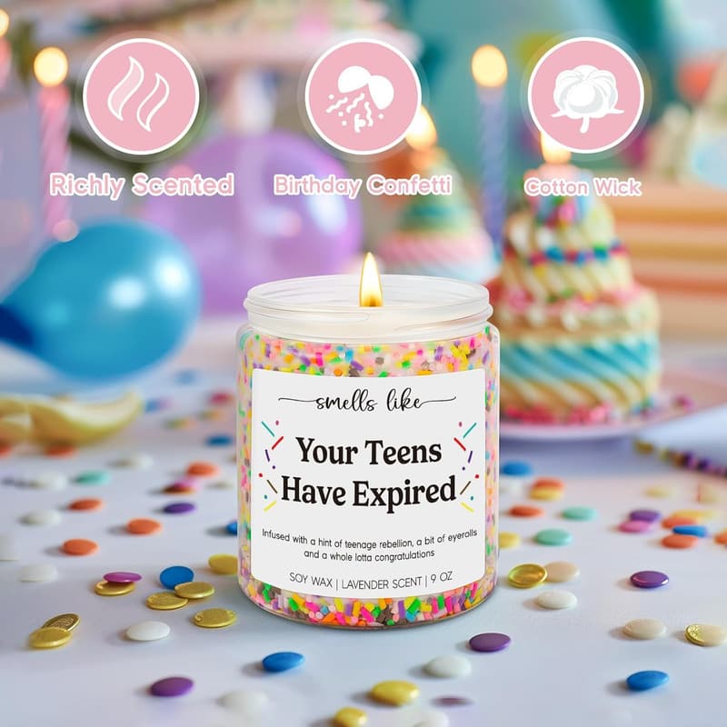 20th Birthday Candle Gift for Women & Men