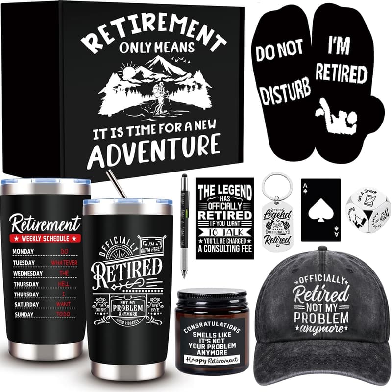 Retirement Gift Set: Insulated 20 Oz Stainless Tumbler