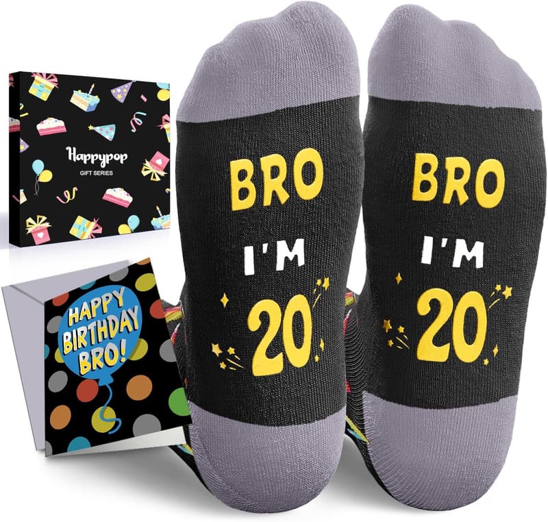20th Birthday Socks for Women and Men