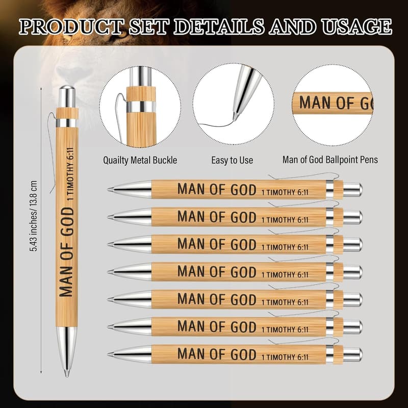 Father's Day Christian Gift Set: 20 Keychains, Pens, Cards