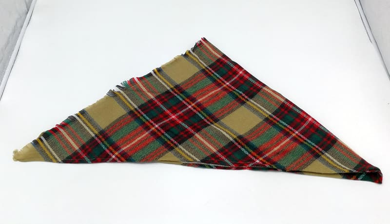 Women's Winter Plaid Triangle Scarf