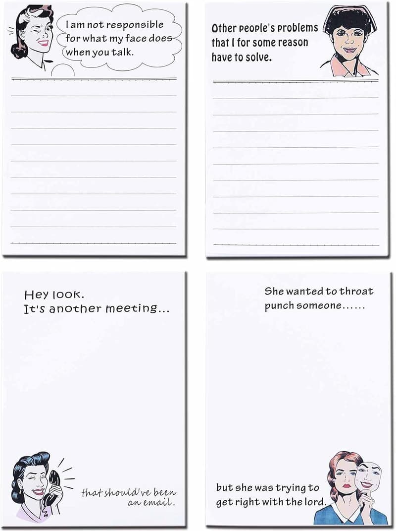 Office Novelty Notepad Set for Coworkers