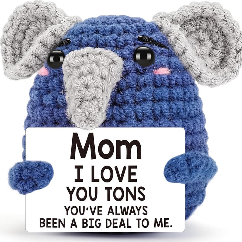 Mom Birthday Crochet Elephant Gift