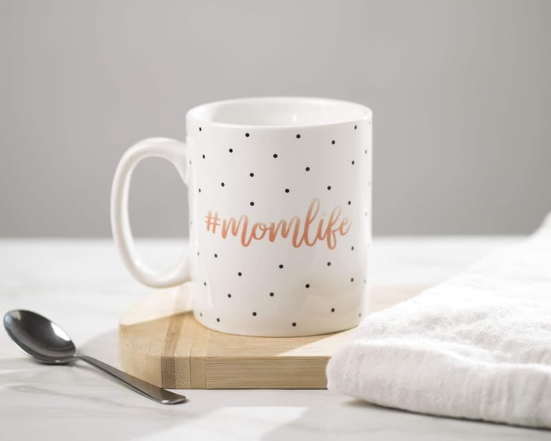 New Mom Ceramic Coffee Mug, 13oz Dishwasher & Microwave Safe