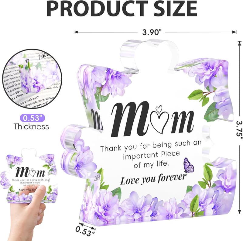Mother's Day Engraved Acrylic Puzzle Gift