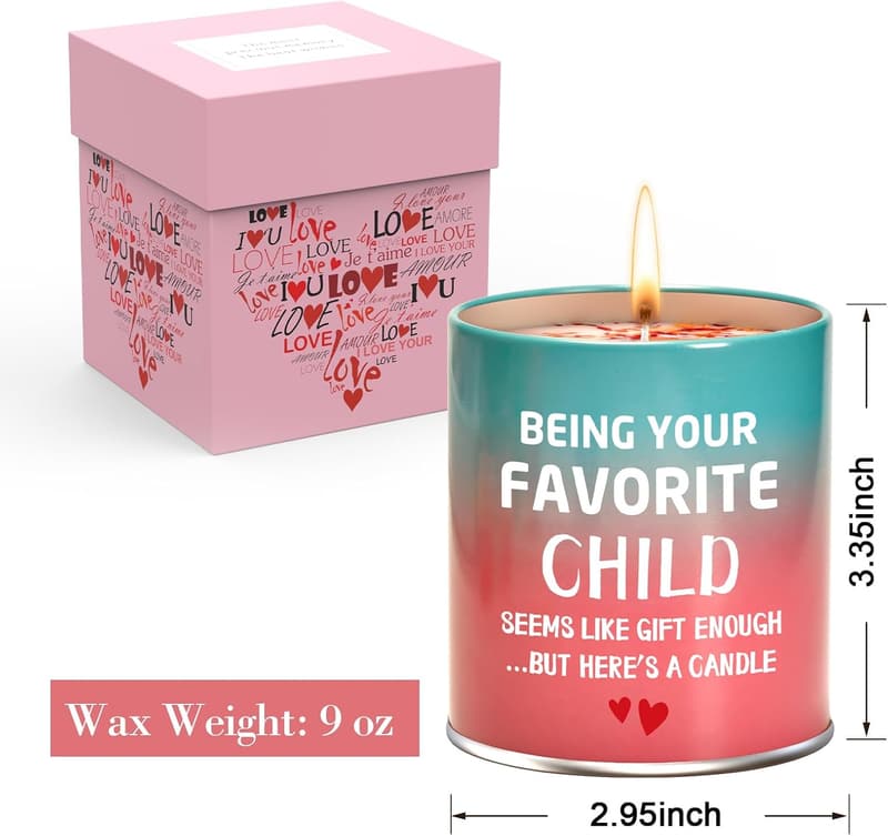 Mother's Day Scented Candle Gift for Mom, 9oz
