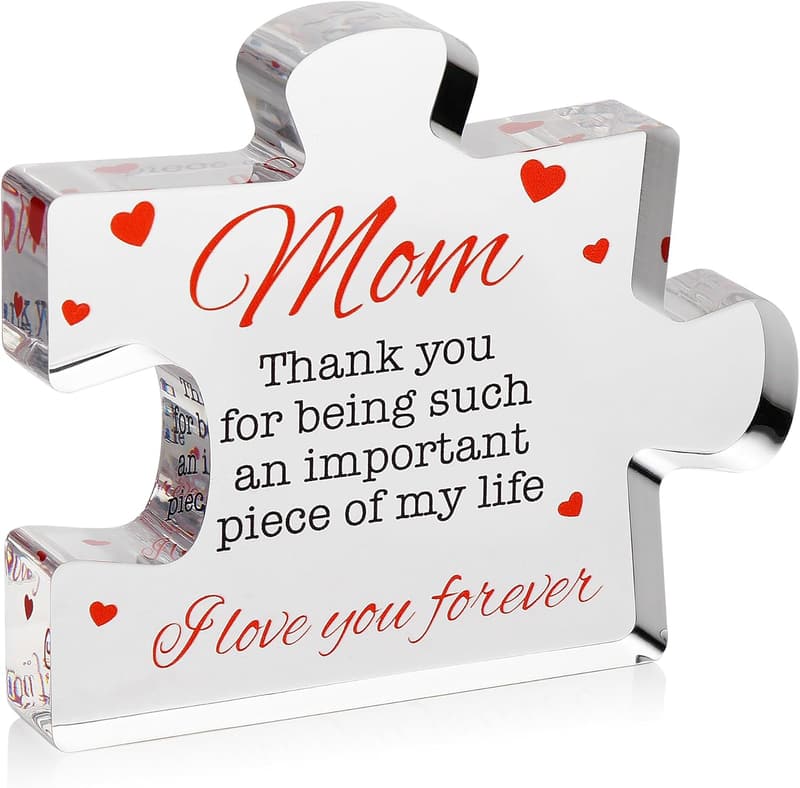 Birthday Acrylic Block Puzzle - Gift for Mom