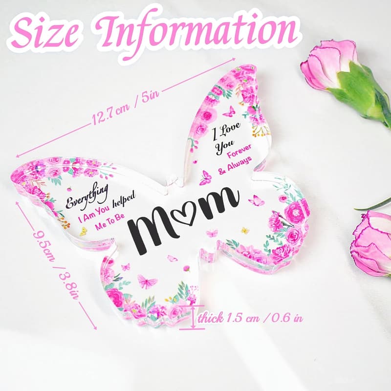 Mother's Day Engraved Butterfly Acrylic Plaque