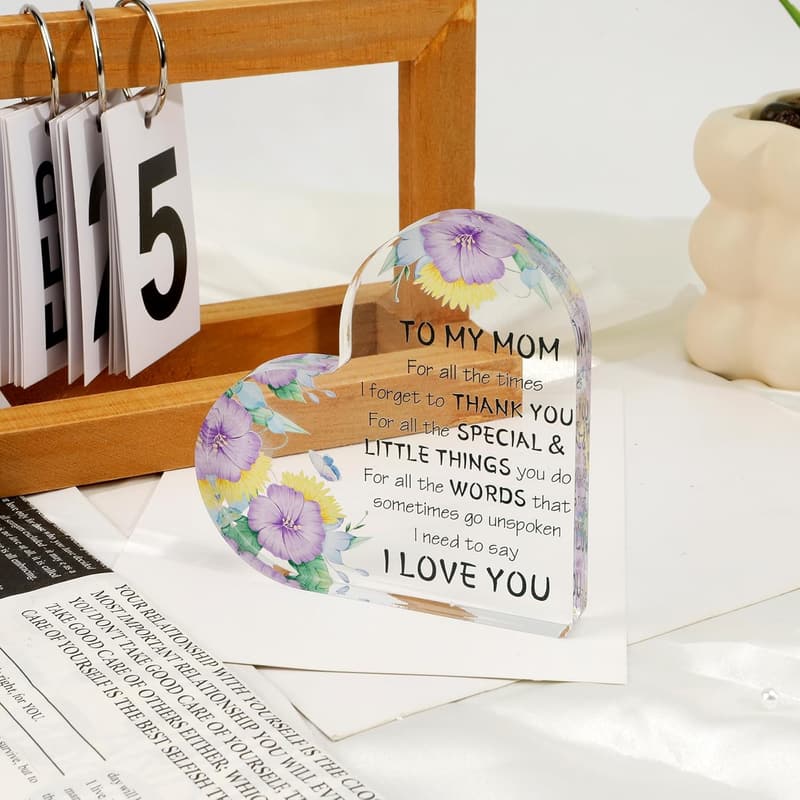 Mother's Day Acrylic Desk Decor for Mom
