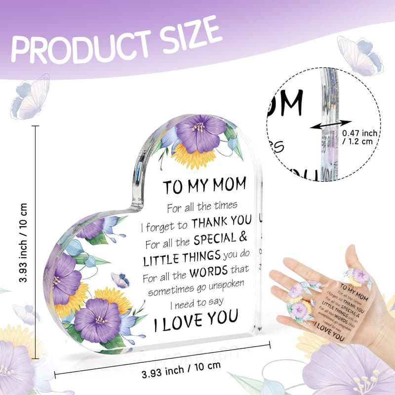 Mother's Day Acrylic Desk Decor for Mom