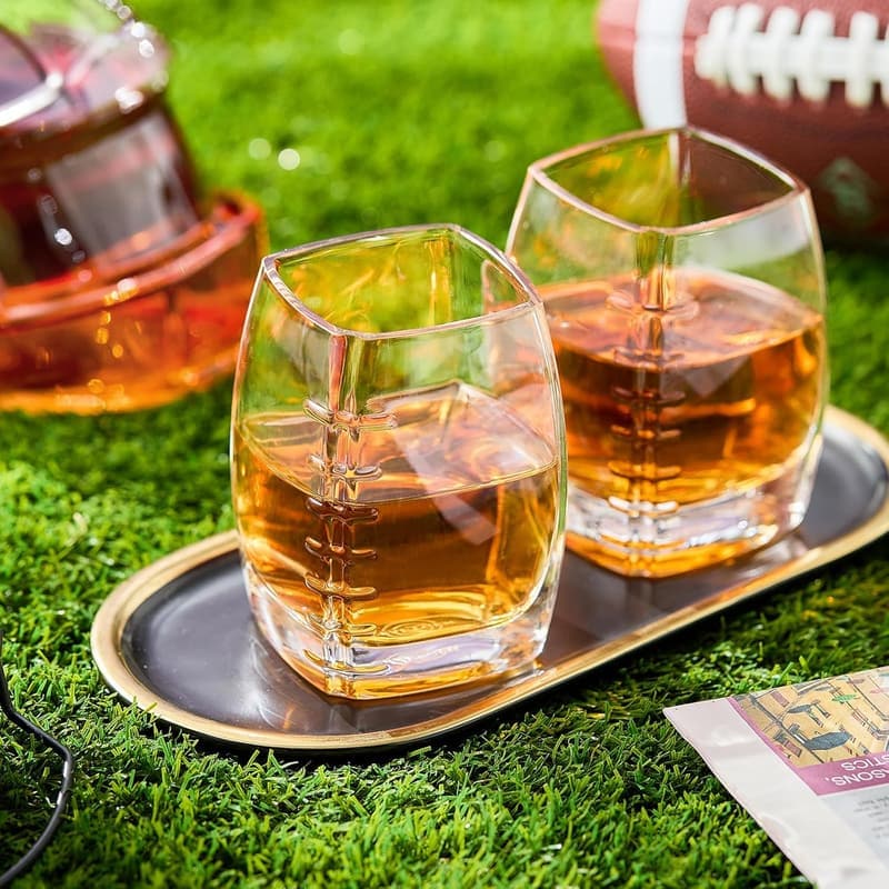 Personalized Football Helmet Decanter Set for Men