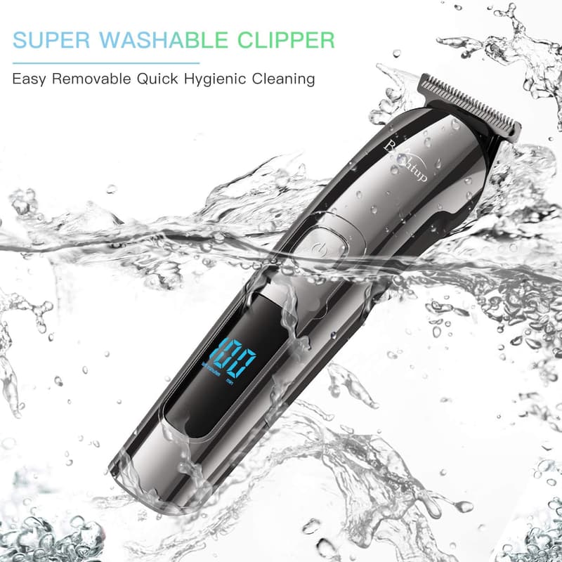 Men's Beard Trimmer Set, Waterproof Grooming Kit