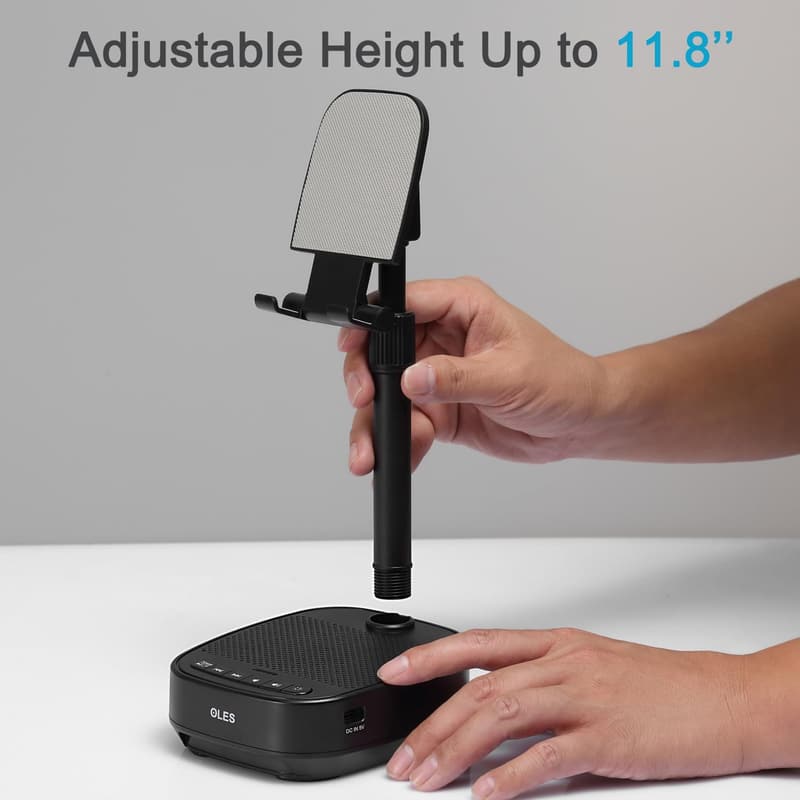 Birthday Bluetooth Speaker Phone Stand with LED Light
