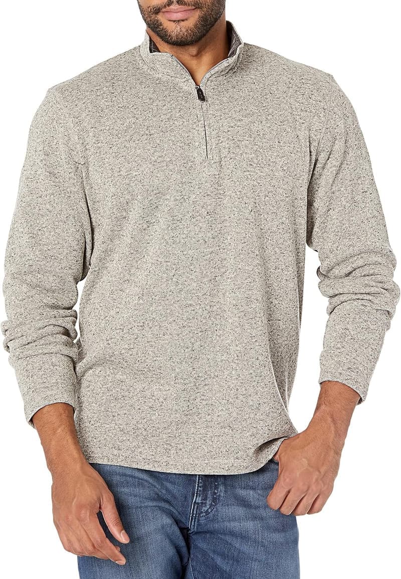 Men's Fleece Quarter-Zip Sweater