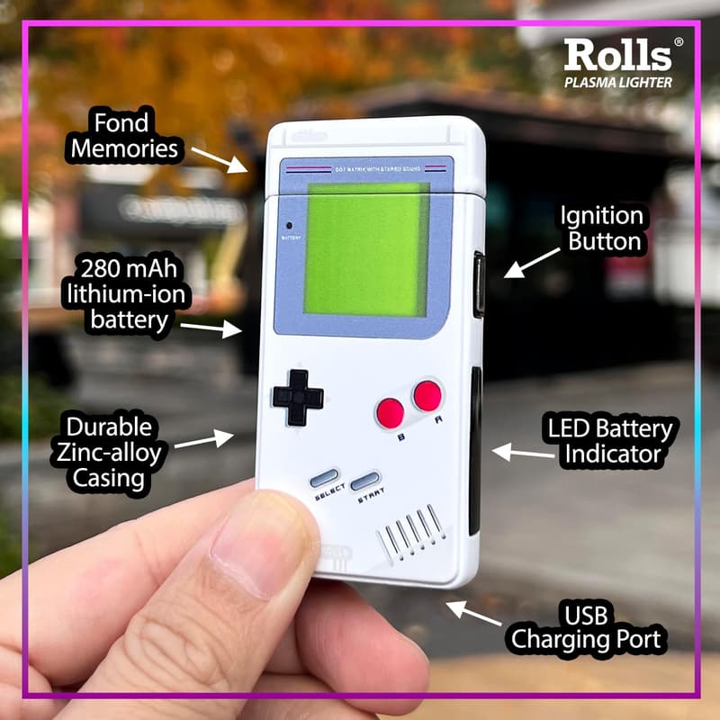 Birthday Electric Retro Lighter for Men in Grey