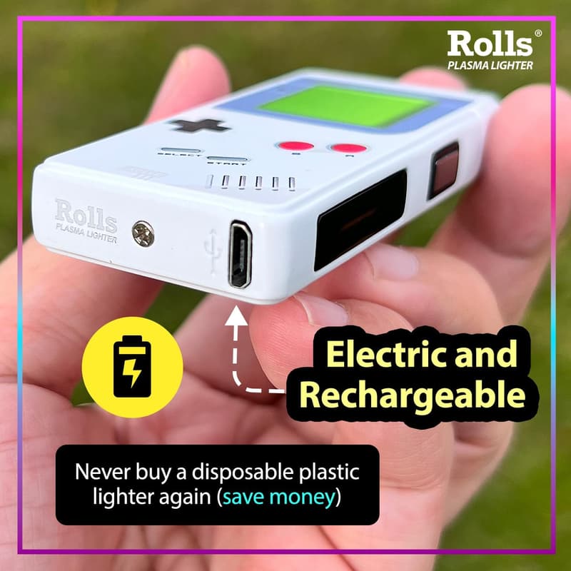 Birthday Electric Retro Lighter for Men in Grey