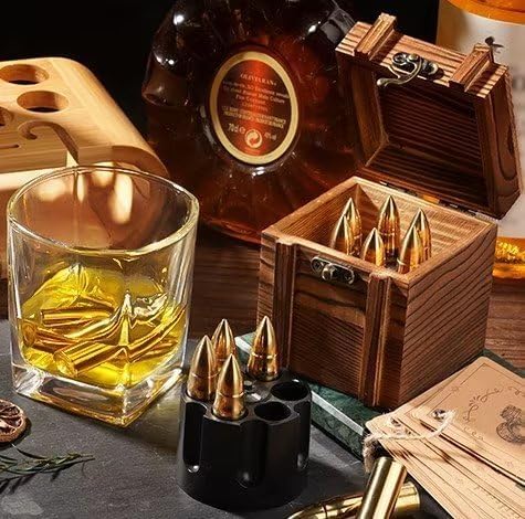 Father's Day Whiskey Stones Set in Wooden Box