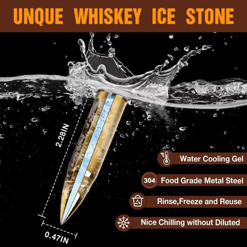 Father's Day Whiskey Stones Set in Wooden Box