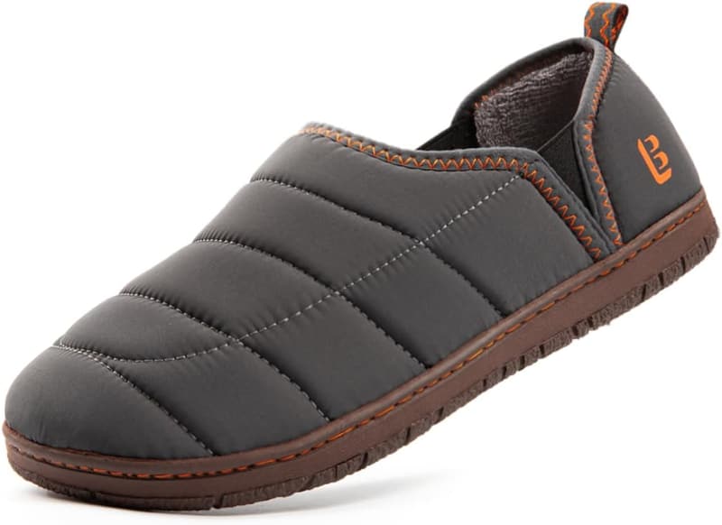 Men's Two-Tone Memory Foam Slippers