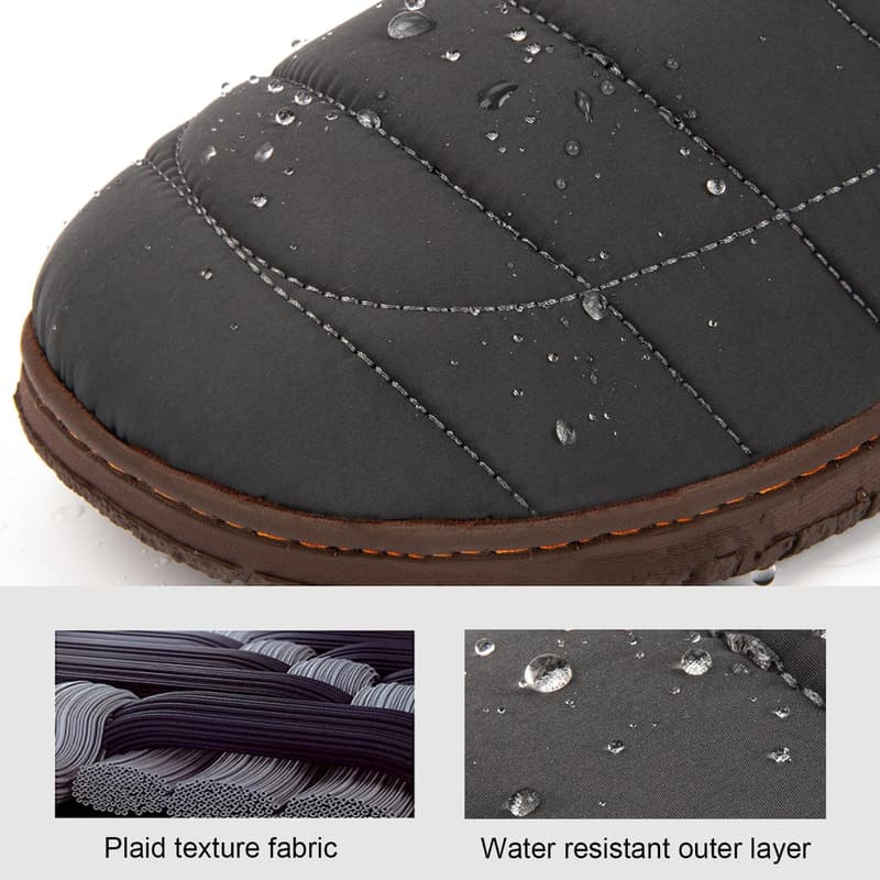 Men's Two-Tone Memory Foam Slippers