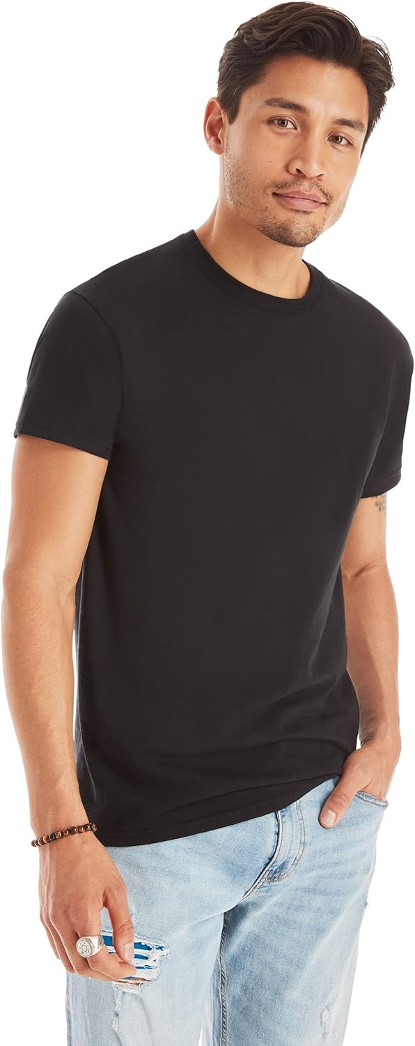 Men's Cotton Moisture-Wicking Crew Undershirt