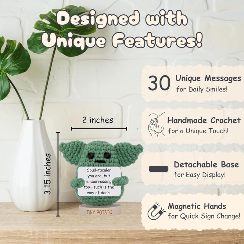Father's Day Baby Yoda Crochet - 