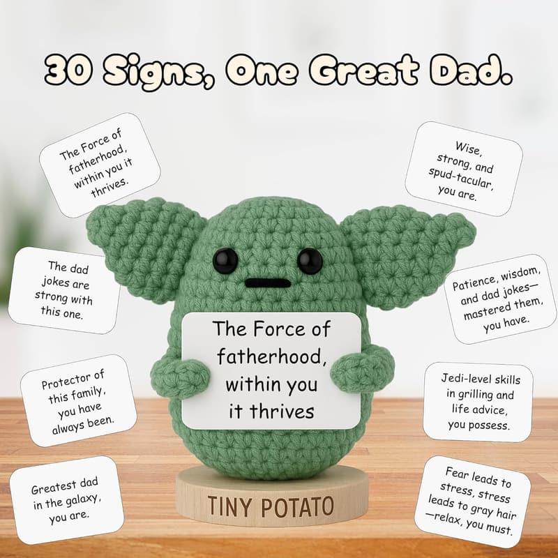 Father's Day Baby Yoda Crochet - 