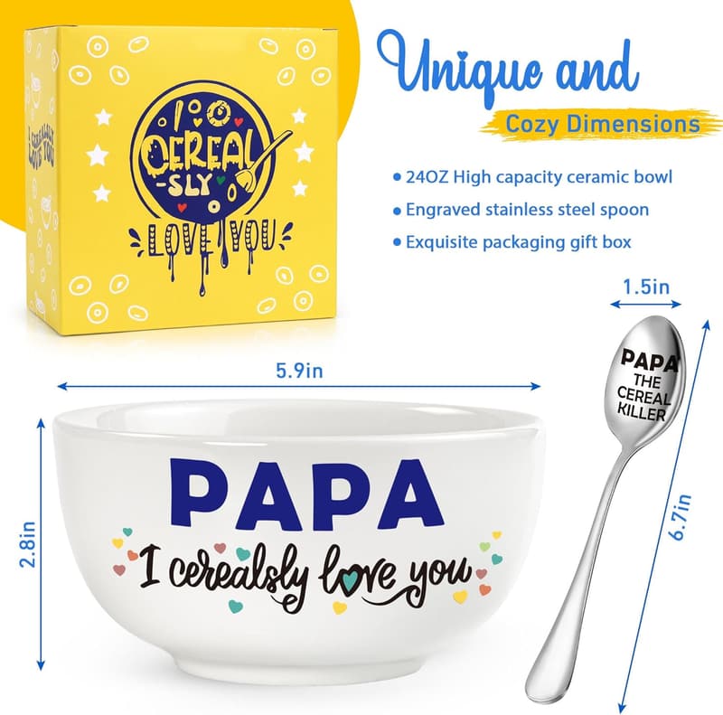 Father's Day Papa Cereal Bowl - 