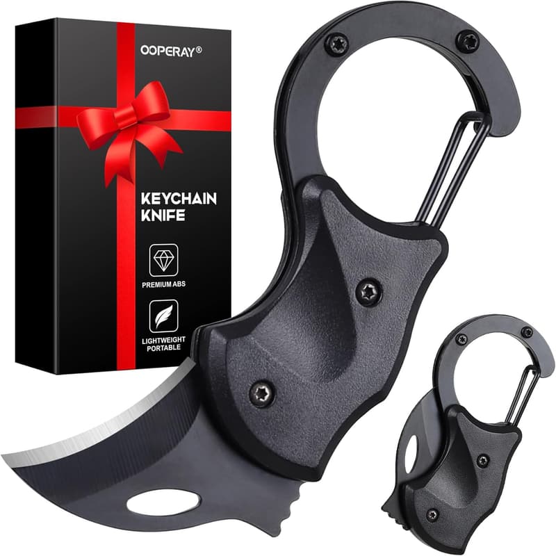 Fathers Day EDC Keychain Knife for Men