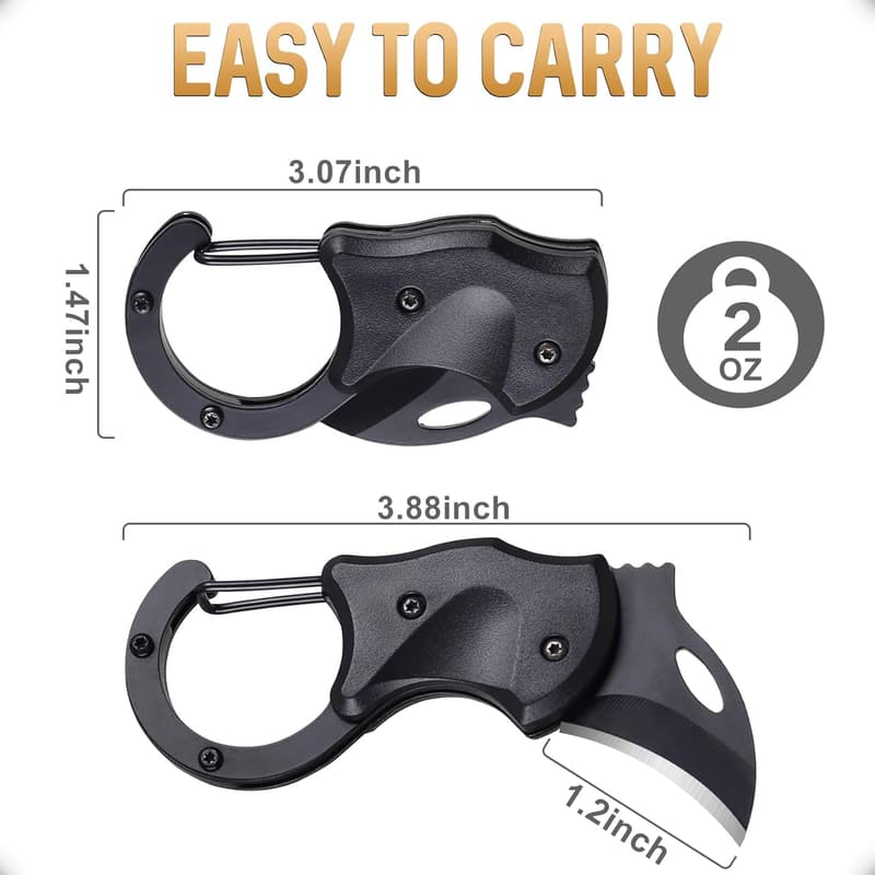 Fathers Day EDC Keychain Knife for Men