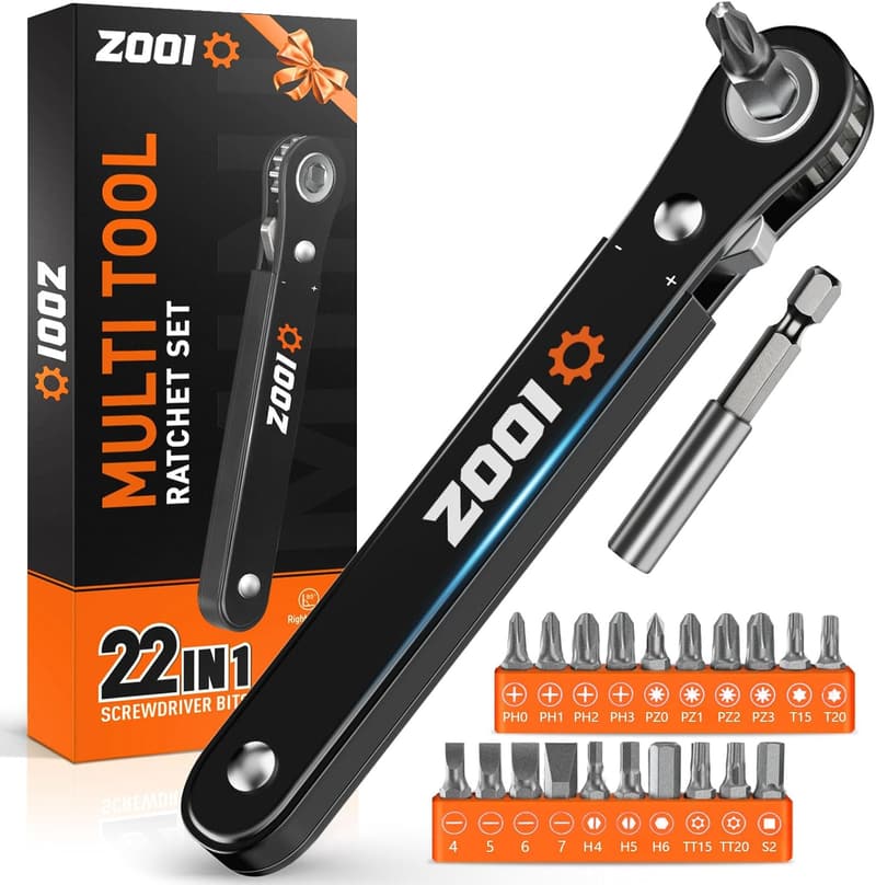 Father's Day Ratcheting Pocket Screwdriver - 22-in-1 Tool