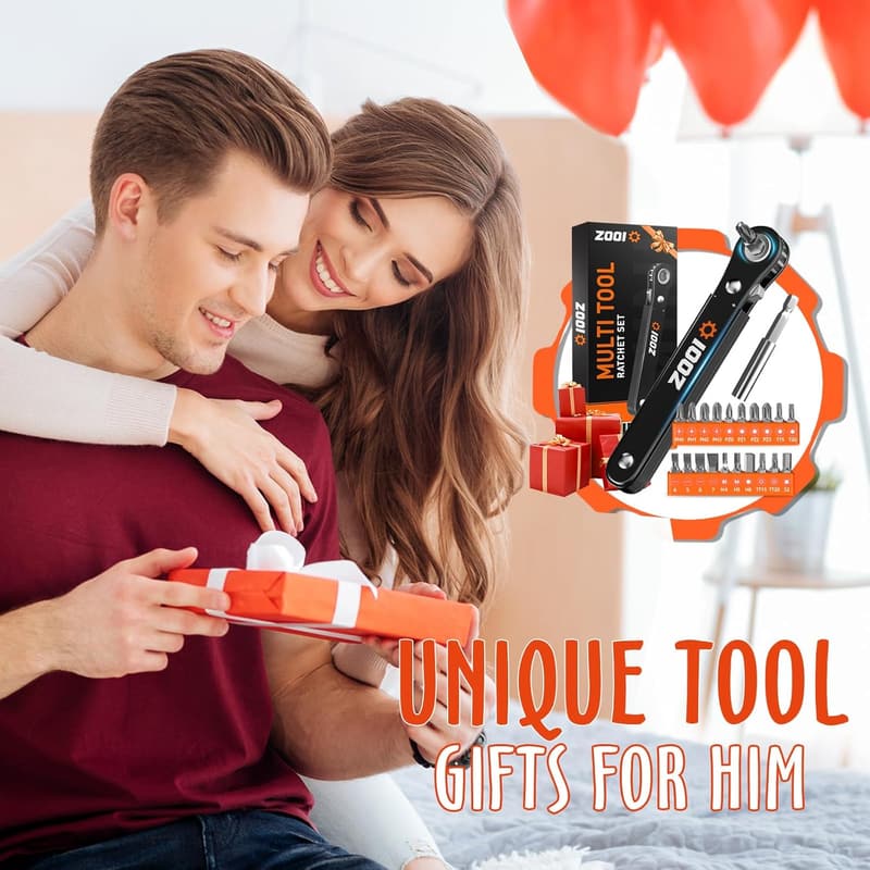 Father's Day Ratcheting Pocket Screwdriver - 22-in-1 Tool