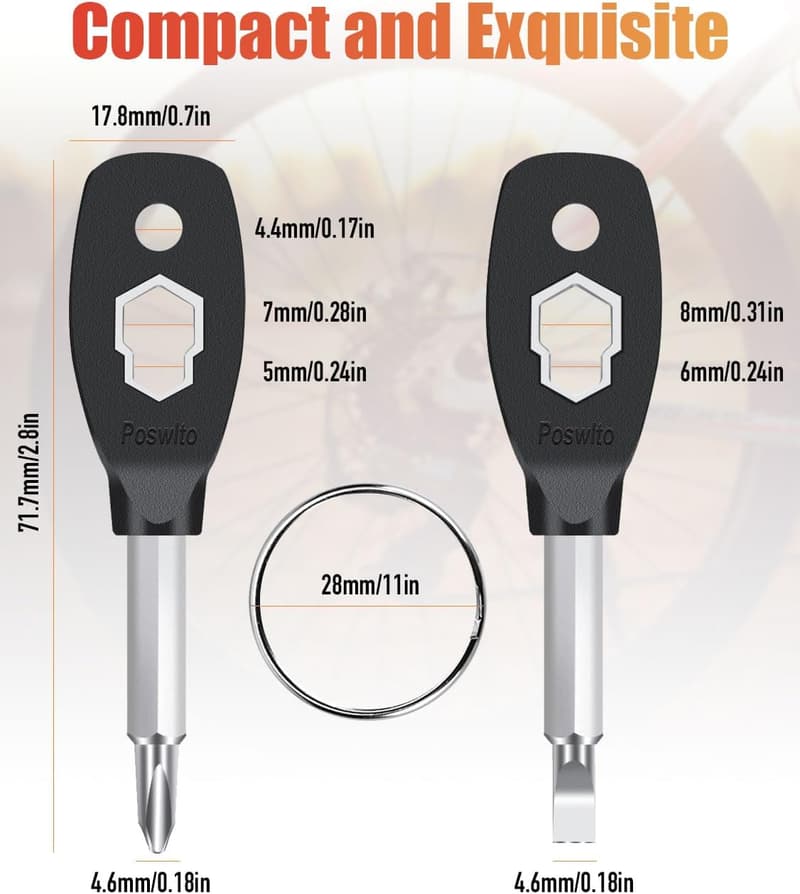 Christmas Men's 6-in-1 Keychain Screwdriver Tool
