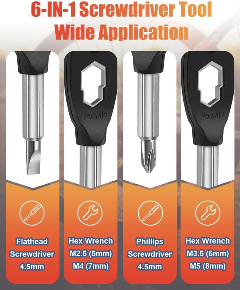 Christmas Men's 6-in-1 Keychain Screwdriver Tool