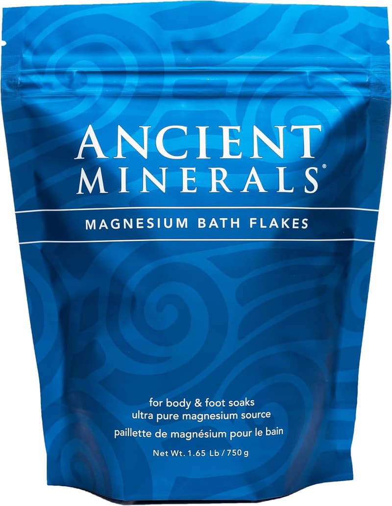 Magnesium Bath Flakes, Pure Zechstein Chloride, 1.65 lbs