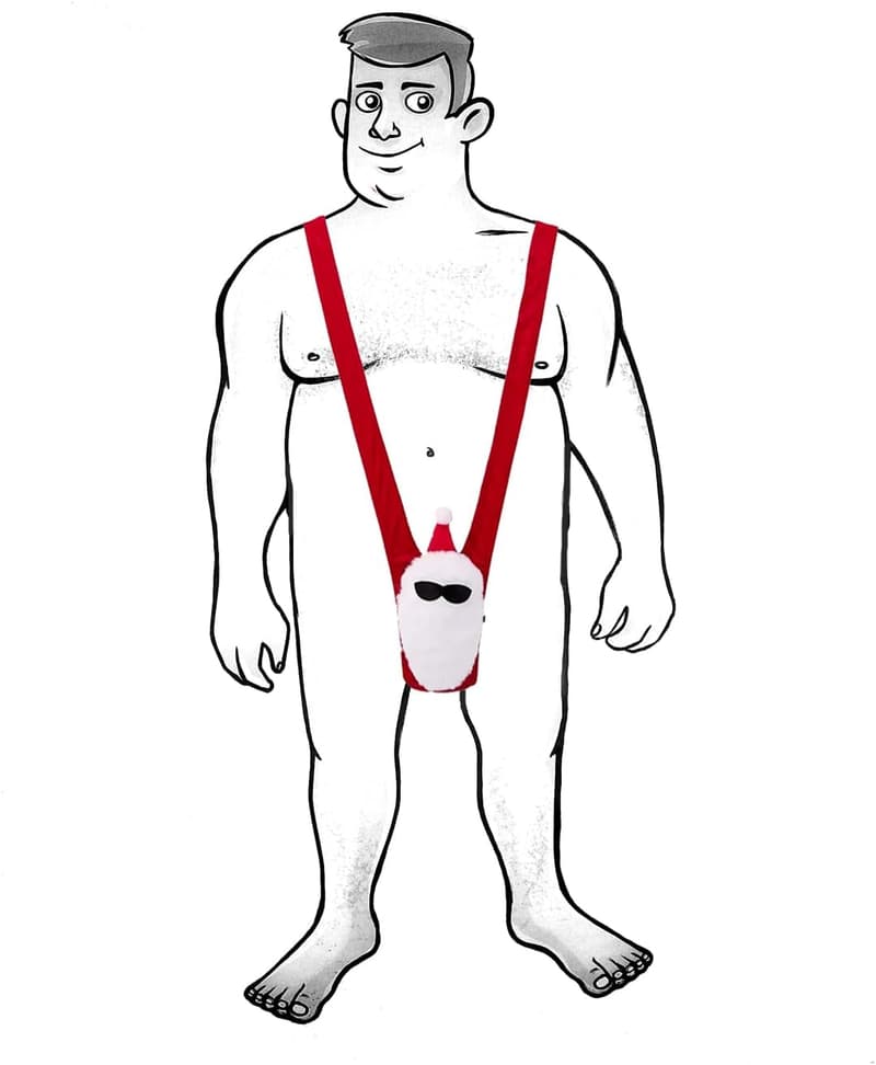 Santa Mankini - Funny Christmas Gift for Men