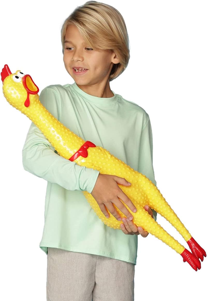 Giant Screaming Rubber Chicken Toy for Parties