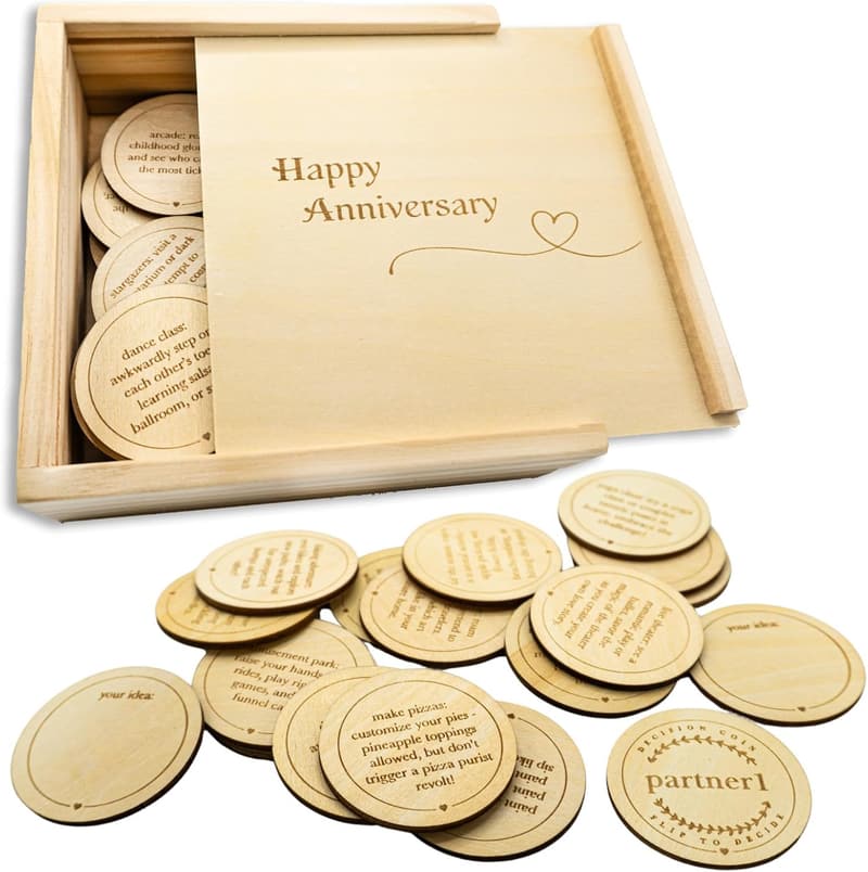Anniversary Date Night Game Box for Couples