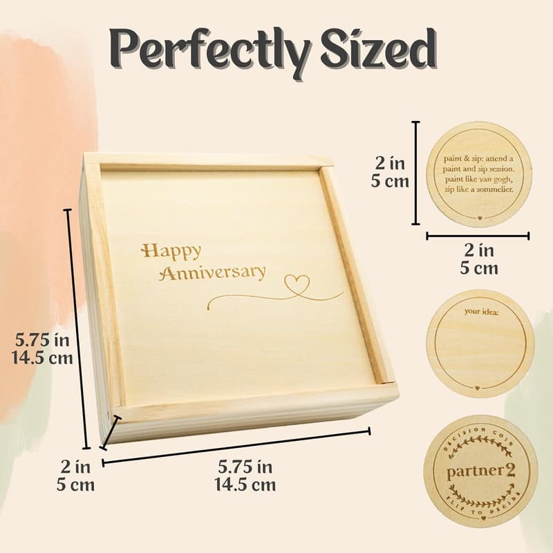 Anniversary Date Night Game Box for Couples