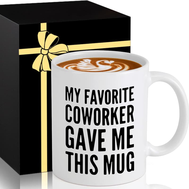 Secret Santa Ceramic Mug - 11 oz White Elephant Gift