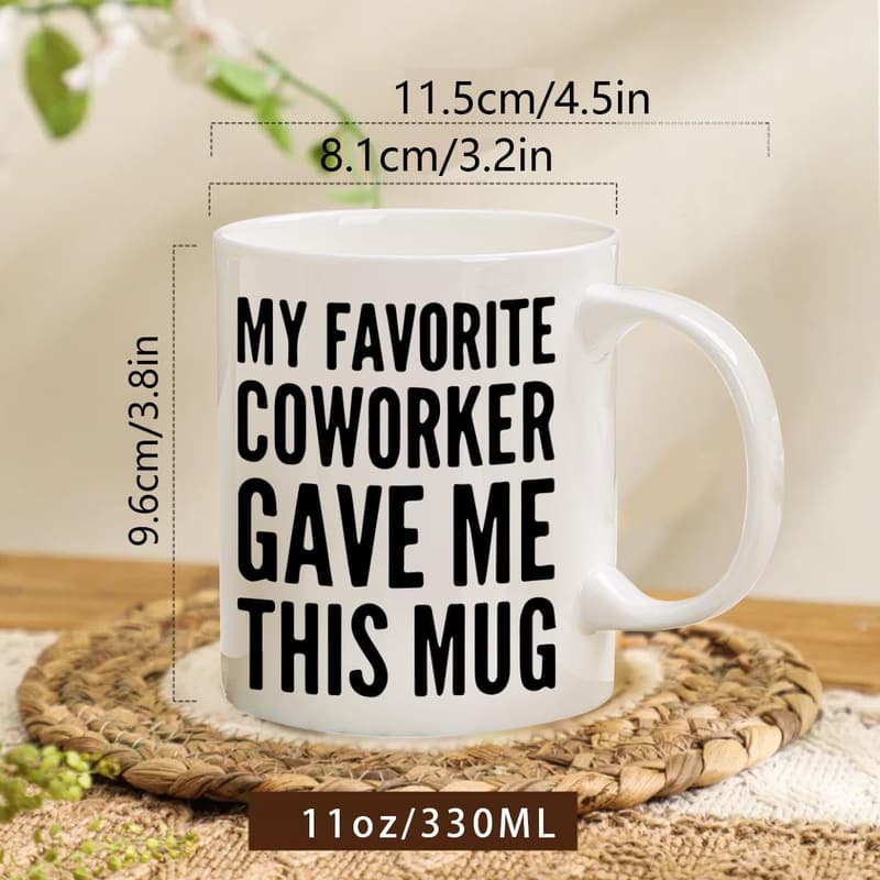 Secret Santa Ceramic Mug - 11 oz White Elephant Gift