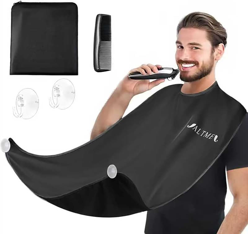 Beard Trimming Apron - Waterproof Non-Stick Gift for Men