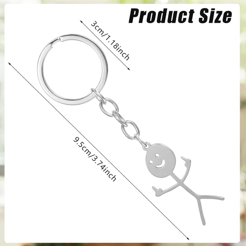 Gift Keychains for Men & Couples - Silver Set