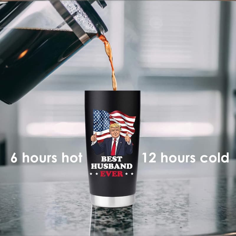 Husband Birthday 20 oz Stainless Steel Travel Tumbler