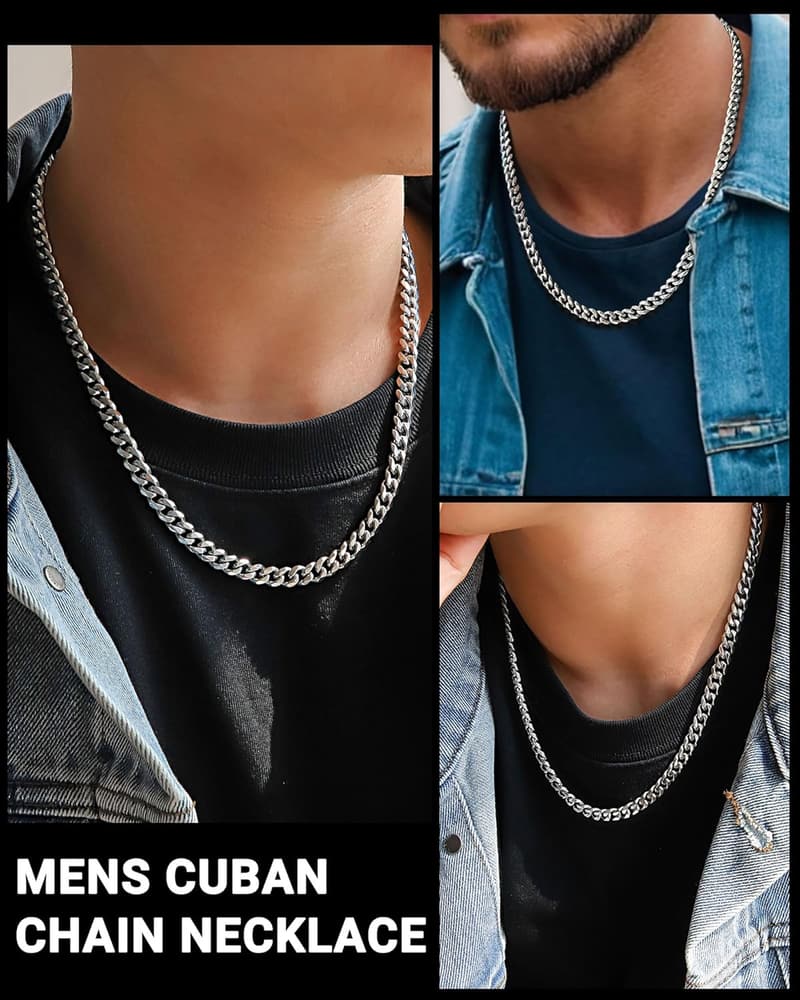 Anniversary Cuban Link Chain Necklace for Men