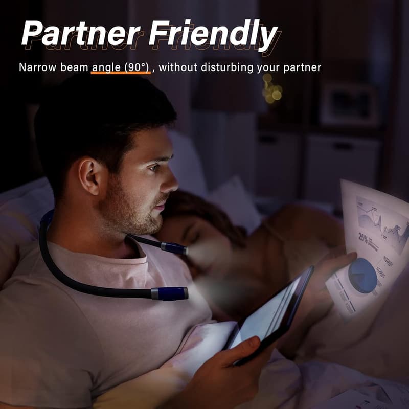 Rechargeable LED Neck Light for Readers & Crafters