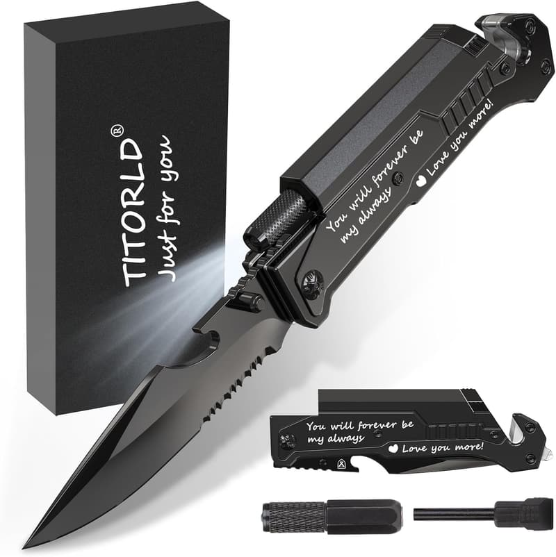 Anniversary Engraved Multitool Pocket Knife for Men