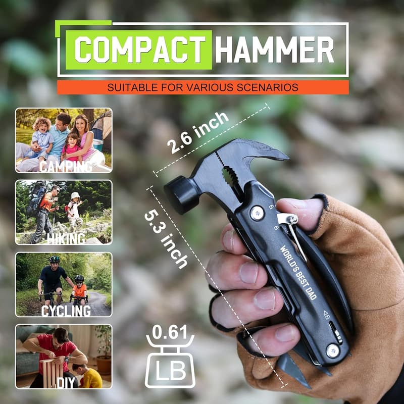 Father's Day Multitool Hammer for Dad from Daughter