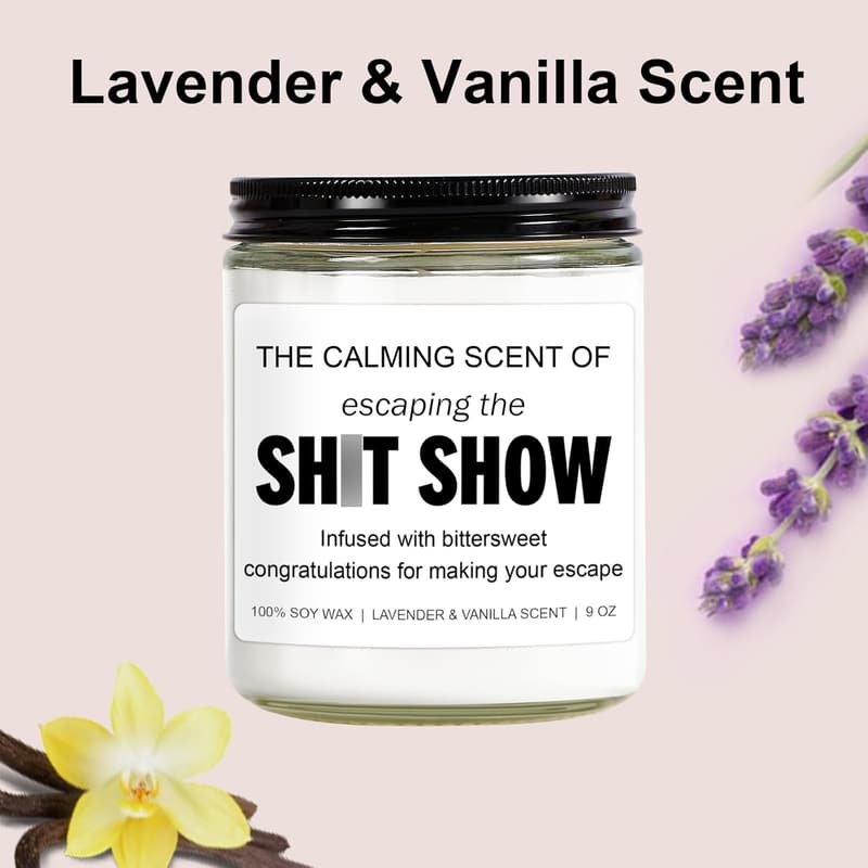 Farewell Sarcastic Candle - Coworker Leaving Gift